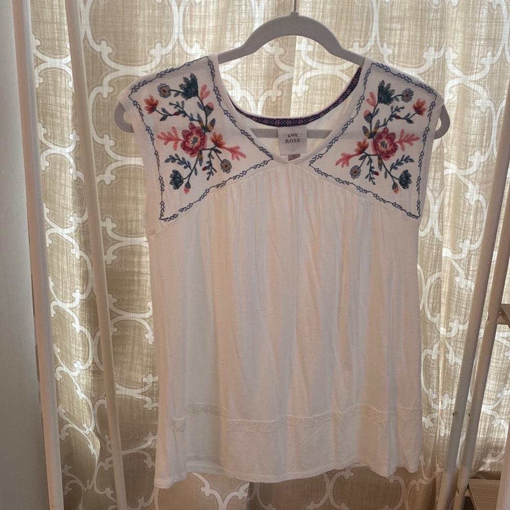 Knox Rose Embroidered Top